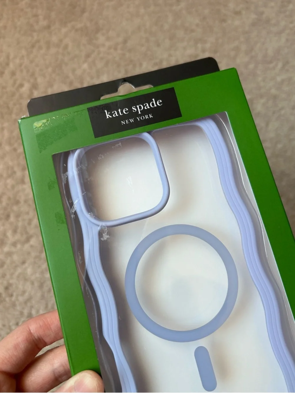 Kate Spade IPhone 16 Pro Max MagSafe Wavy Soft Case Pastel Lavender